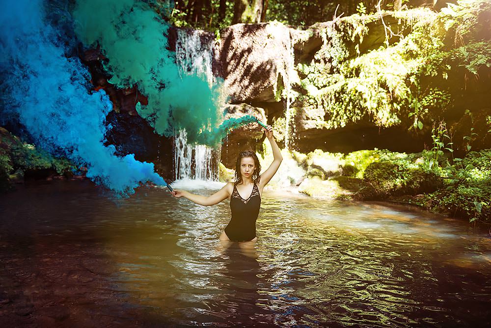 Fotograf Wasserfall Fotoshooting