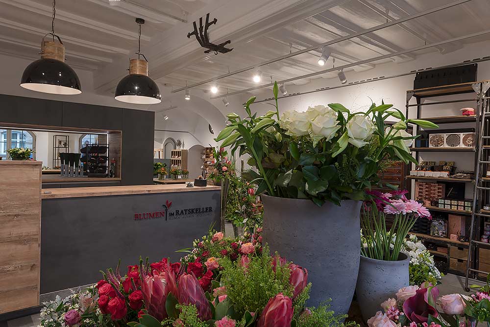 Blumen im Ratskeller