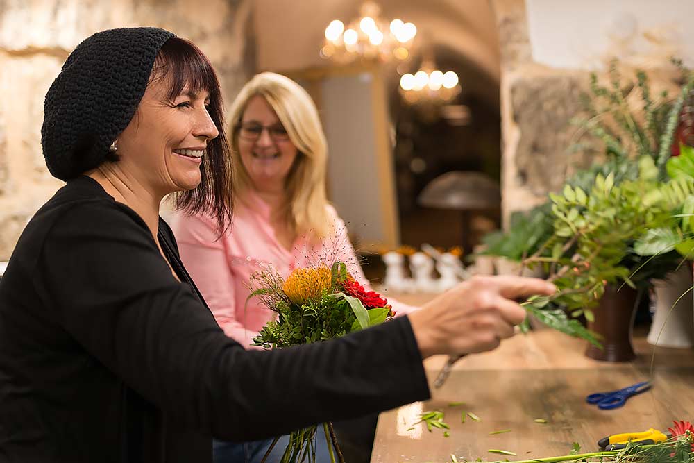 Blumen im Ratskeller