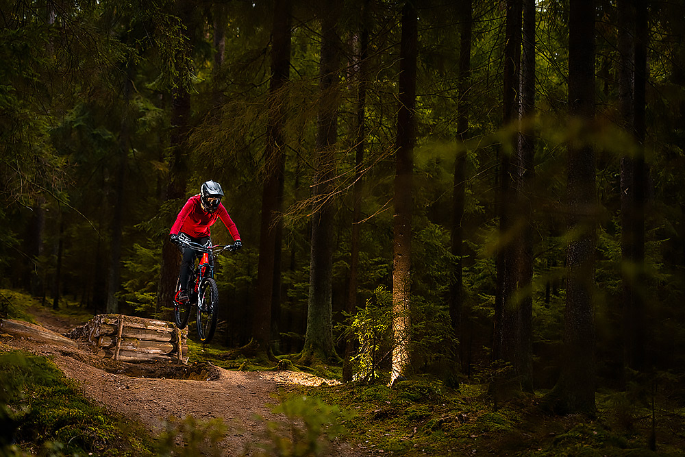 Actionfotograf Downhill Mountainbiking Kronach