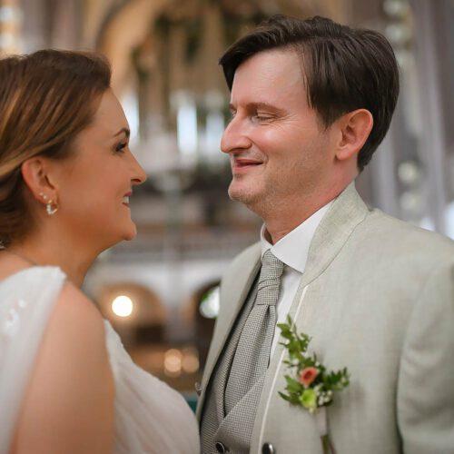 Kirchliche Trauung in der Petrikirche, Fotoshooting auf der Plassenburg Kulmbach, Feier im Al Castello