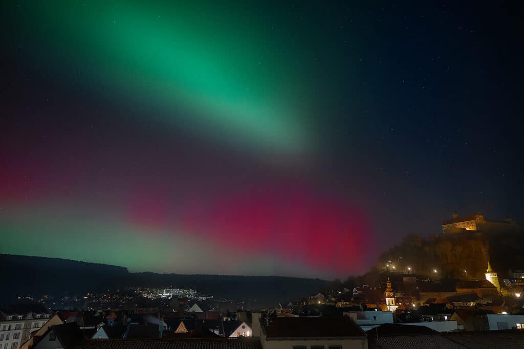 Polarlichter in Franken - Spektakel in Kulmbach - Fotokurs Max Hörath Design
