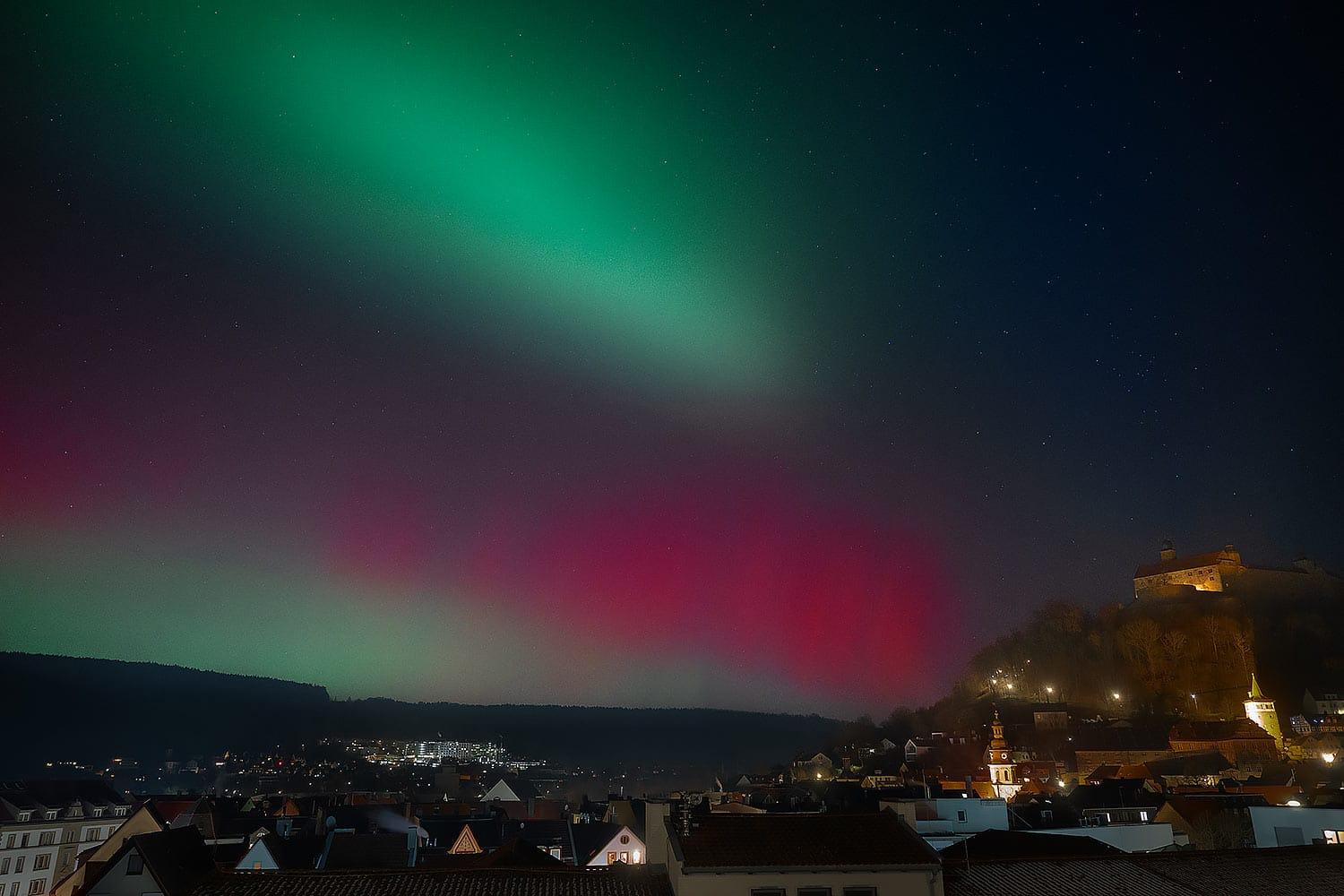 Polarlichter in Franken - Spektakel in Kulmbach - Fotokurs Max Hörath Design